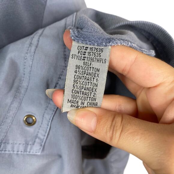 XCVI Wearables Fjord Light Blue Gray Zip Up Lagenlook Minimalist Jacket SZ 3X - Picture 10 of 10